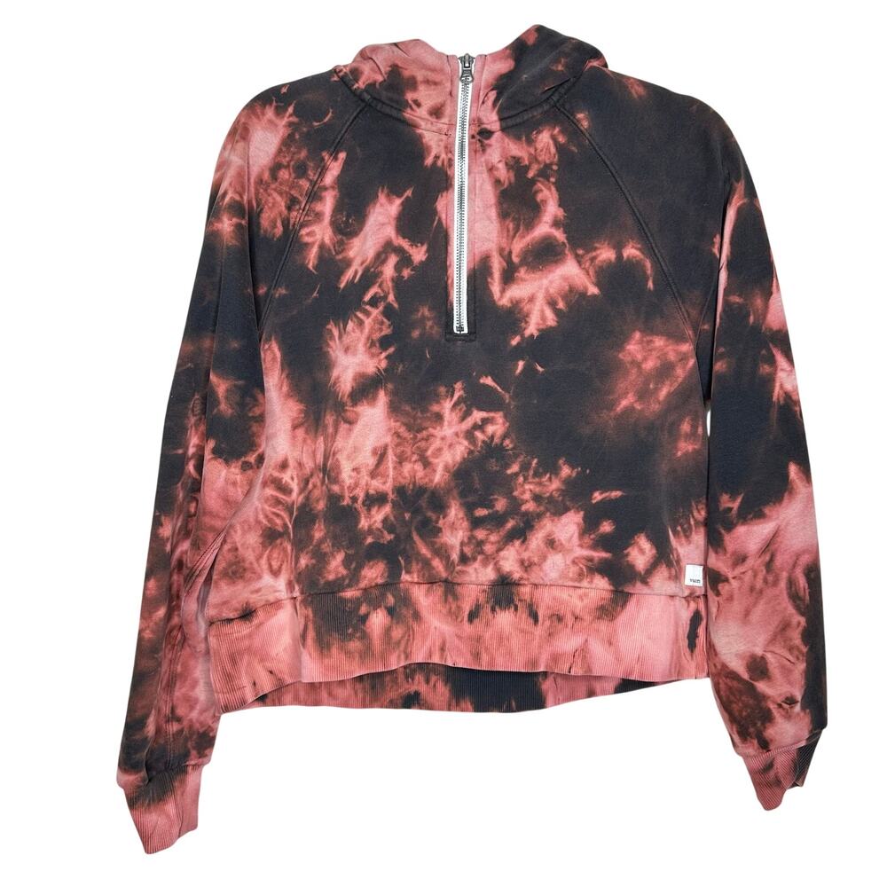 Vuori Restore Half Zip Hoodie Tie Dye Activewear Womens Size Medium